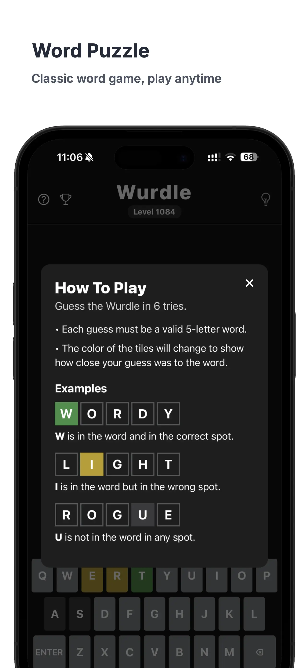 How to Play tutorial with color-coded examples